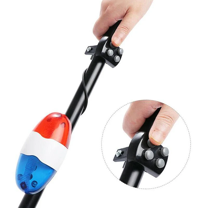 Luz LED trasera para bicicleta de montaña, lámpara de 4 tonos para manillar, claxon fuerte electrónico, accesorios para ciclismo