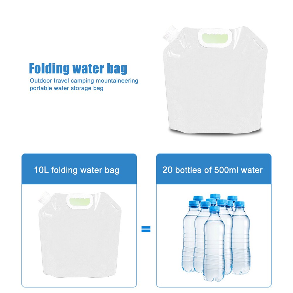 Faltbare Trinkwasser Lagerung Container Praktische dauerhaft Multi-funktionale Klassische draussen Camping Picknick Wasser Taschen