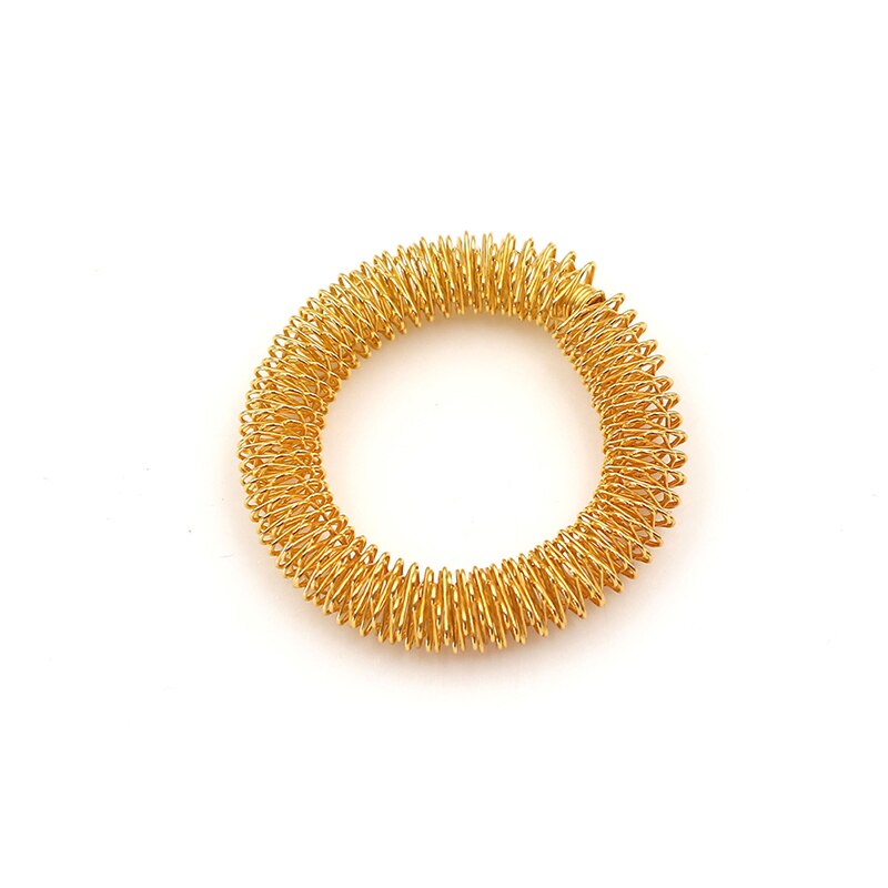 Handgelenk Massage Ring Hand Akupunktur Armbinde Metall Massage Ring Für Männer Frauen Gesundheit Pflege Werkzeug Handgelenke Entspannung Massagegerät: Gold