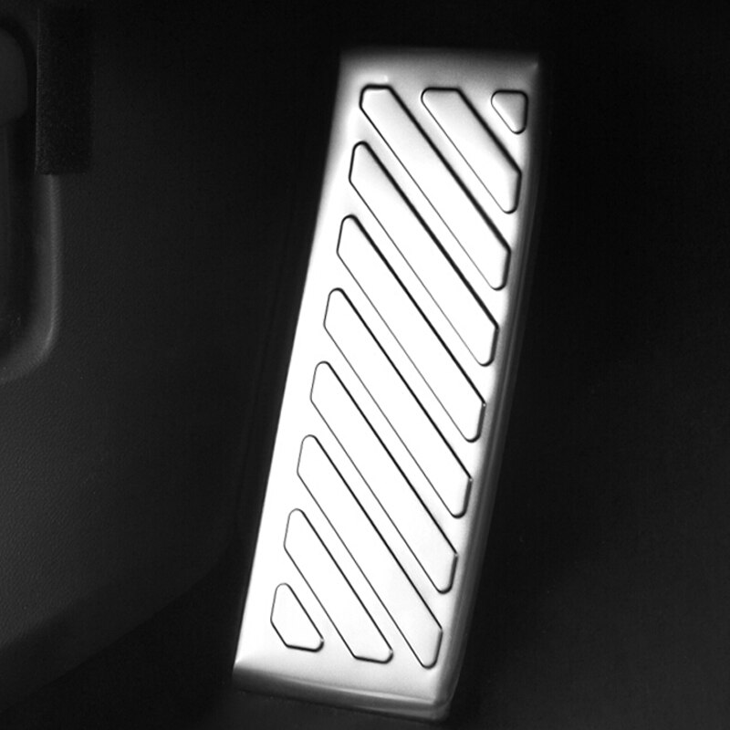 Pédale de repose-pied de voiture en acier inoxydable, antidérapante, accessoire pour Volkswagen VW Golf 8 MK8 2022: Silver