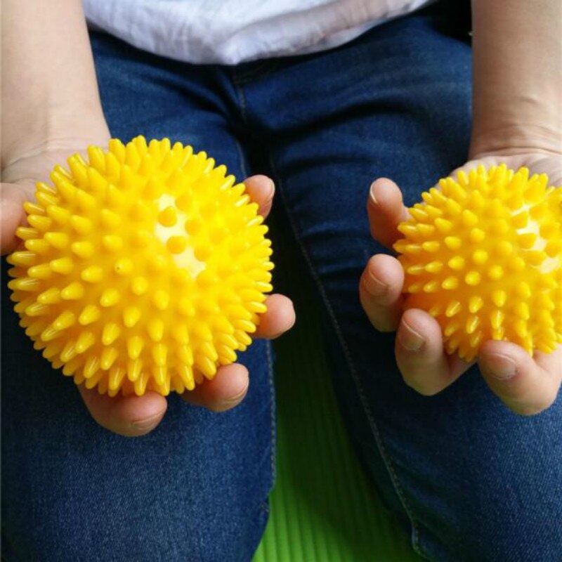Unique 7.5cm/9cm Durable PVC Spiky Yoga Massage Ball Drain Point Fitness Hand Foot Pain Plantar Fasciitis Reliever Hedgehog Ball