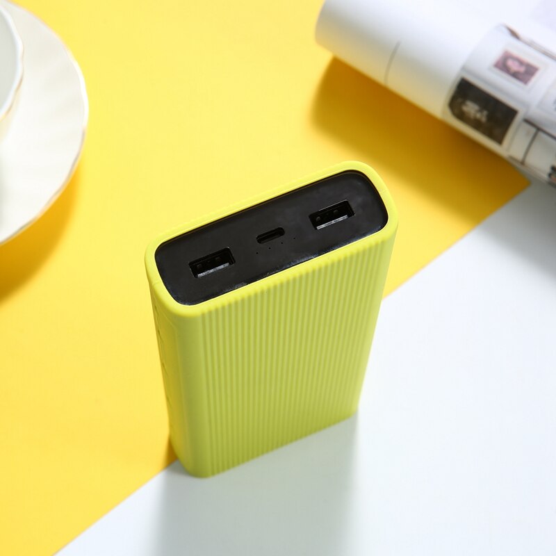Silicone Case For Xiaomi Power Bank 3 10000mah PLM12ZM Rubber Cover For Xiaomi Power Bank 2 10000mAh PLMO9ZM Protector Case