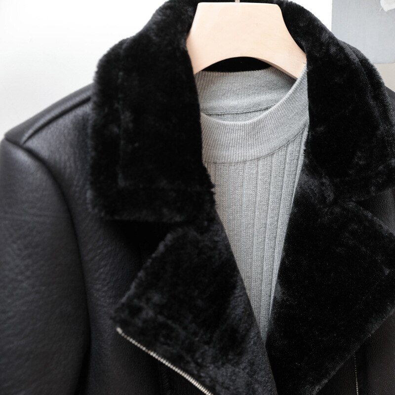 Heren Faux Suede Lange Jas Shearling Schapenvacht Aviator Jassen Winter Warm Bomberjack, 5, XXL Heren Faux Suede Lange Jas Shearling Schapenvacht Aviator Jassen Winter Warm Bomberjack, 5, XXL
