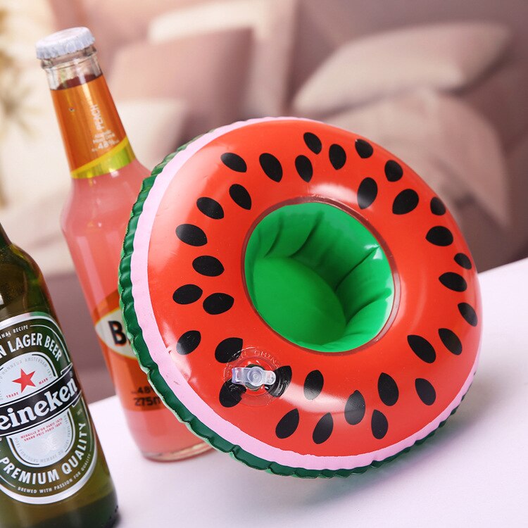 ¡Oferta! ¡Venta Directa! Posavasos hinchable de juguete INS en línea para celebridades, taza de sandía, posavasos hinchable flotante: Default Title
