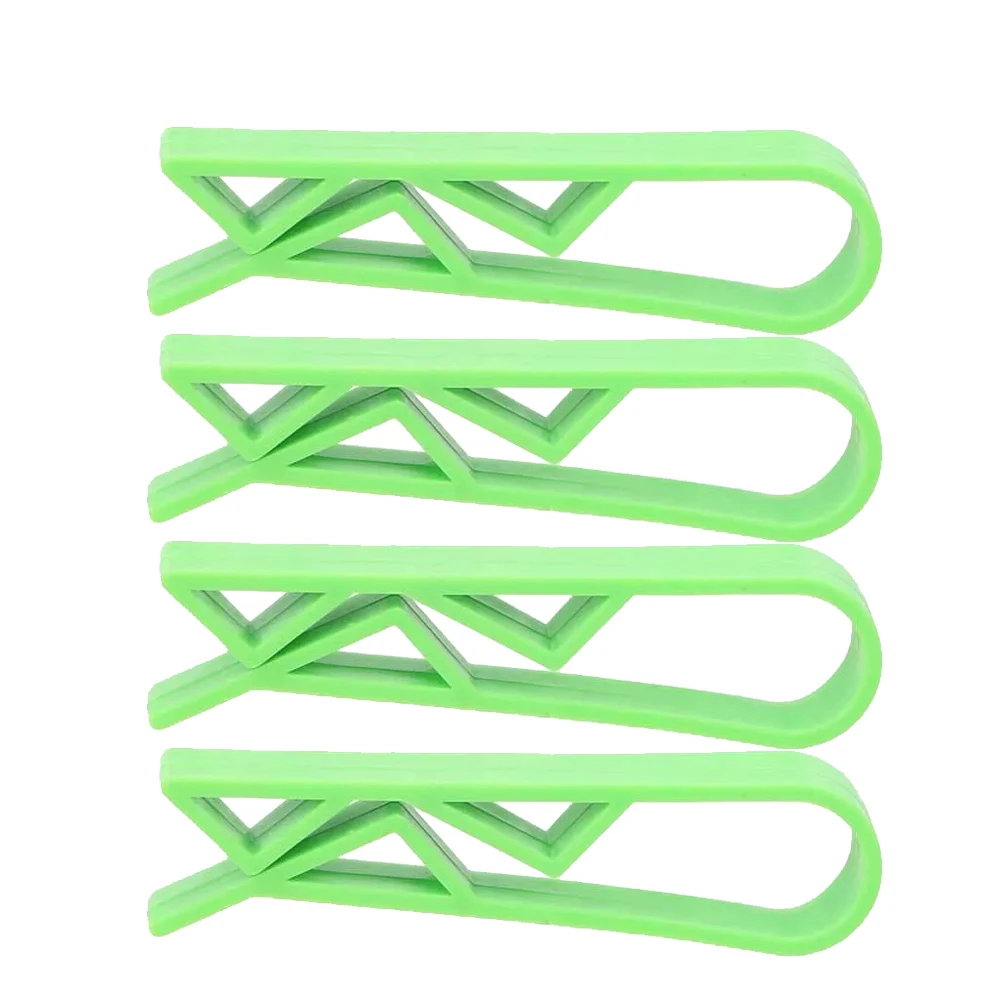 Clips de sac poubelle en plastique, accessoires de cuisine, sac poubelle, Clip fixe, organisateur de maison, support de verrouillage de poubelle, 4/10 pièces: Gris clair