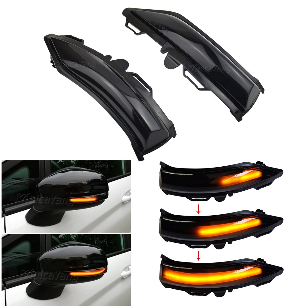 Rearview Car Side Wing Mirror LED Turn Signal Light For Ford Fiesta ST Line MK8 Flasher Dynamic Indicator Blinker