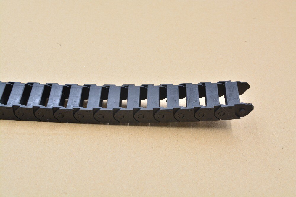 1 stuks bridge type kan open plastic 15mm x 30mm drag ketting met end connectoren L 1000mm graveermachine kabel voor CNC router
