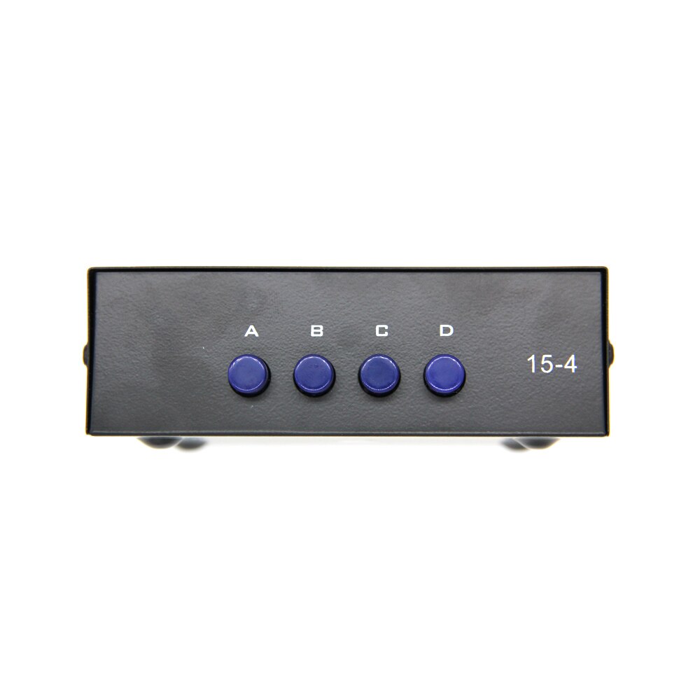 Video Switch Splitter 4 Port VGA SVGA Video HD Signal Amplifier Booster Splitter Sharing Box for PC