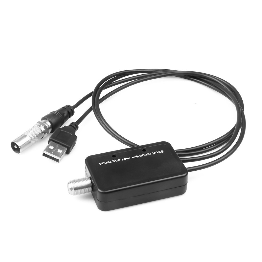 30db TV Antenna Signal Amplifier Booster For Cable TV HDTV Antenna Signal Booster Antenna Low Noise Easy Installation: Default Title