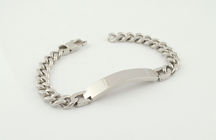 Gokadima 21,5 cm, 9mm, pulsera de identificación de acero inoxidable de Cadena de mano joyería para hombre nuevas llegadas, WB055