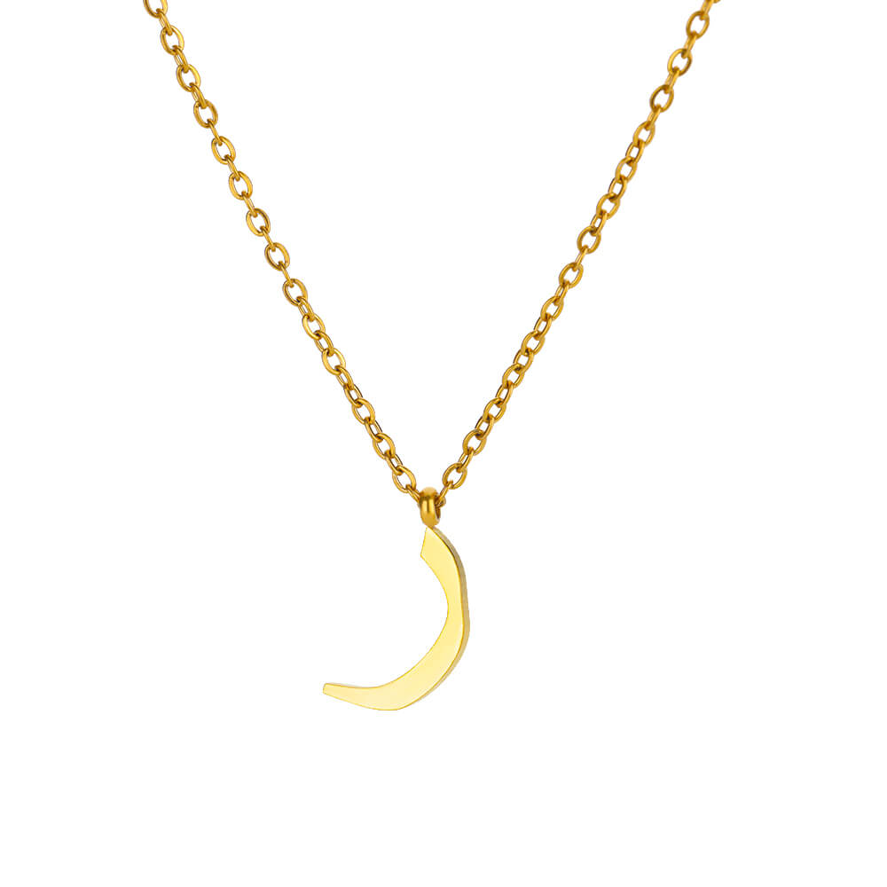 Collar del alfabeto árabe para mujer, gargantilla Simple de acero inoxidable con letras y nombre, amuleto de la suerte, joyería musulmana para mujer: Chapado en cobre envejecido