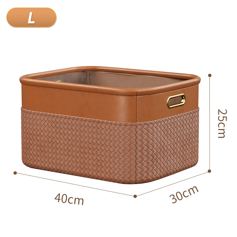 Bolsas Joybos, organizadores de armario, cestas de almacenamiento de ropa interior, caja de armario, gran capacidad, ligera, de cuero de lujo, organización del hogar: L