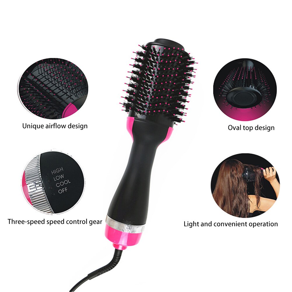 2 in- in-1 föhn, stijltang, multifunctionele krultang, kam, krultang, thuisgebruik, feeststylingtools