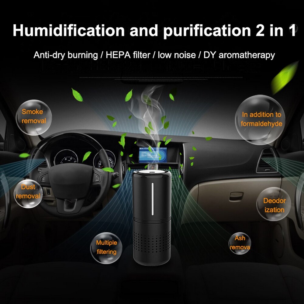 Car air purification HEPA filter aromatherapy car purifier