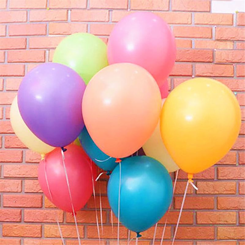 12" Latex Crystal Assorted Colour Balloons, Pack of 50