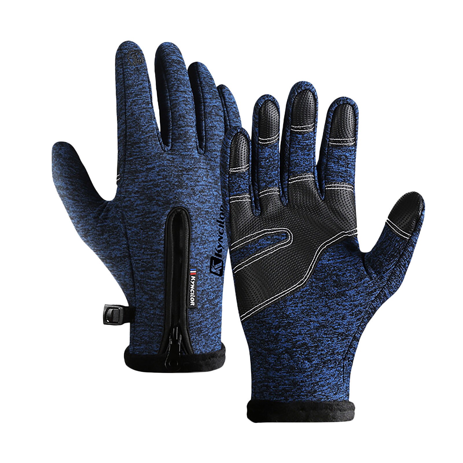 Wandern Winter Fahrrad Fahrrad Radfahren Handschuhe Für Männer Frauen Windstopper Silikon Verhindern Unterhose Weiche Warme Handschuhe Fahrrad Zubehör #35: S / BU