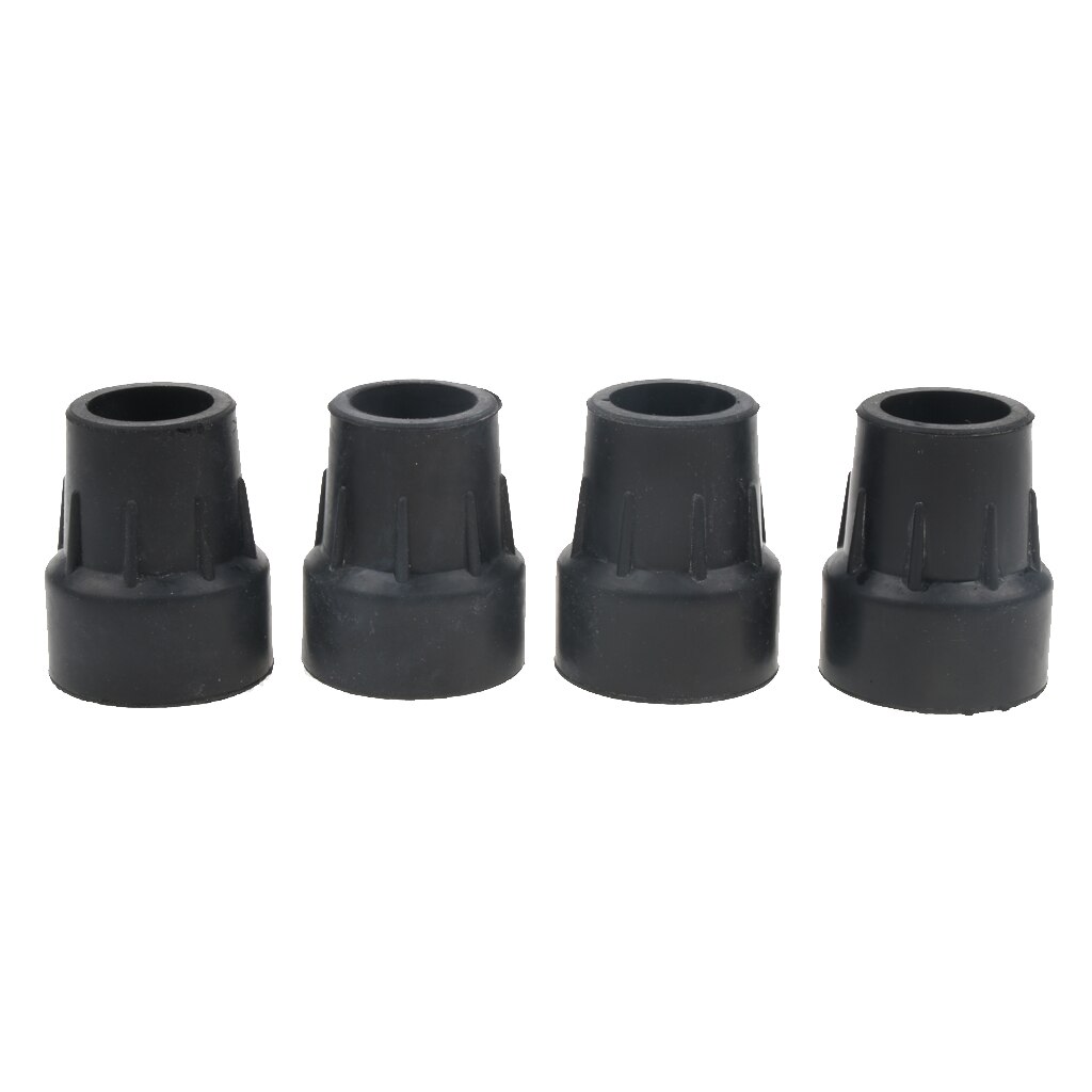 4x Ourdoor Sports Rubber Hiking Trekking Pole Cane Replacement Caps