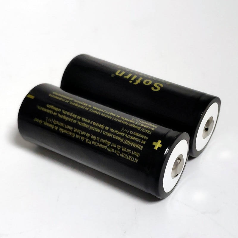 Sofirn 26650 batteri 5500 mah 3.7v genopladelige batterier li-ion-batterier med høj kapacitet litiumbatterier øverste knap