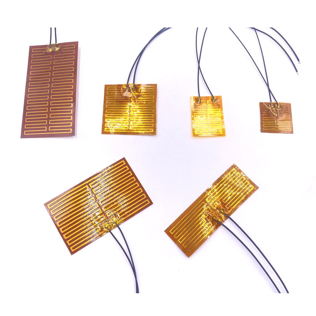 Film chauffant électrique 60x13mm, 5V 12V 24V 110V 220V PI, Film adhésif Polyimide, plaque chauffante électrique, tapis de panneau, feuille de carburant, huile moteur réservoir