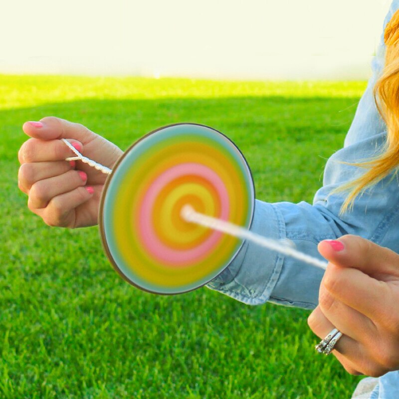 DIY Papier Spinner Rad freundlicher Lustige Spielzeug Autismus Zappeln Sensorischen betonen Linderung Schule Spielzeug