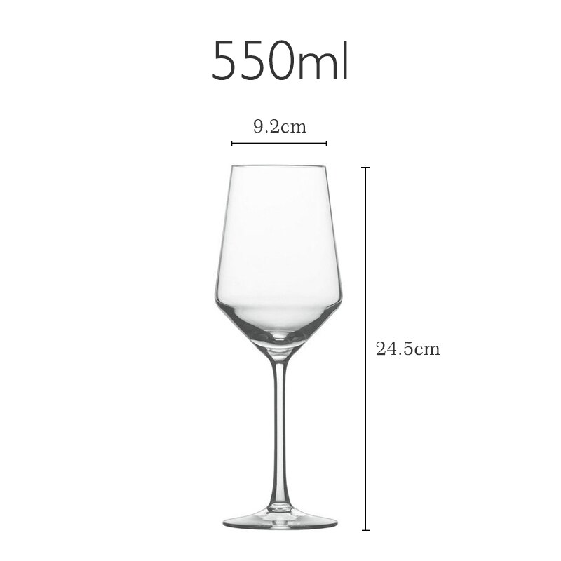 Europäischen Stil REINE Serie Kristall Glas Ultra-dünne Wein Glas Champagner Becher transparent Raute Tasse Rotwein Gläser: klar 550ml