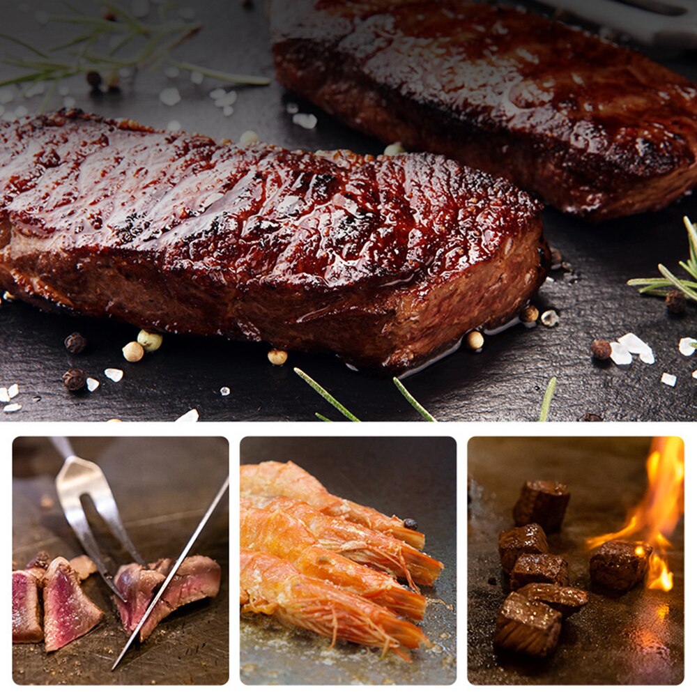 Mini BBQ Grill Pan with Non-Stick Coating Ultralight Barbecue Griddle Plate Barbecue Tray for Outdoor Camping Backpacking Hiking