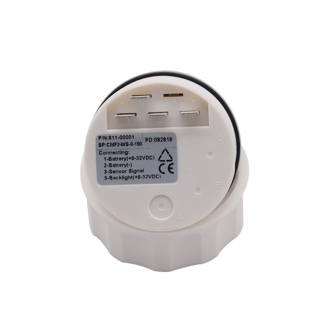 52mm Tankanzeige Elektrische Digitale Tankanzeige für Universal-Boot Auto Lkw RV Camper 0-190 ohm Tankanzeige