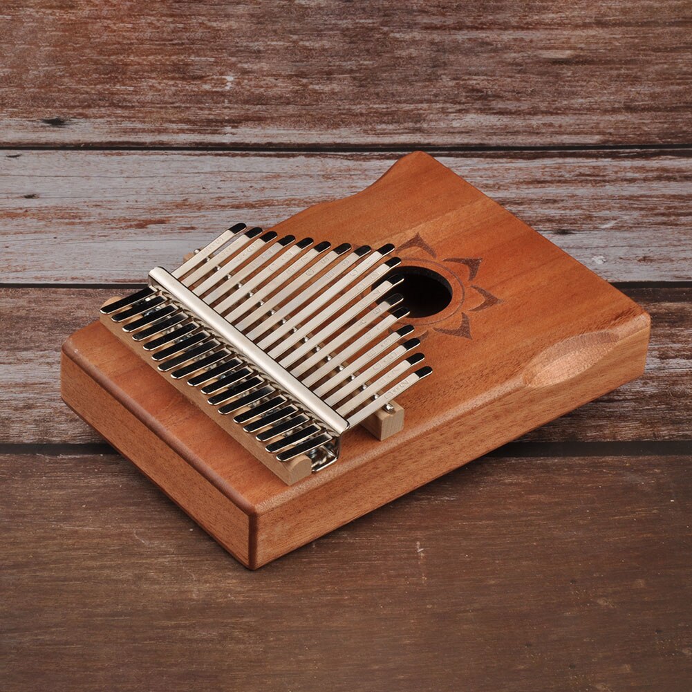 17 tangenter hjorte kalimba musikinstrument acacia tommelfinger klaver til begyndere musikinstrumenter musicals