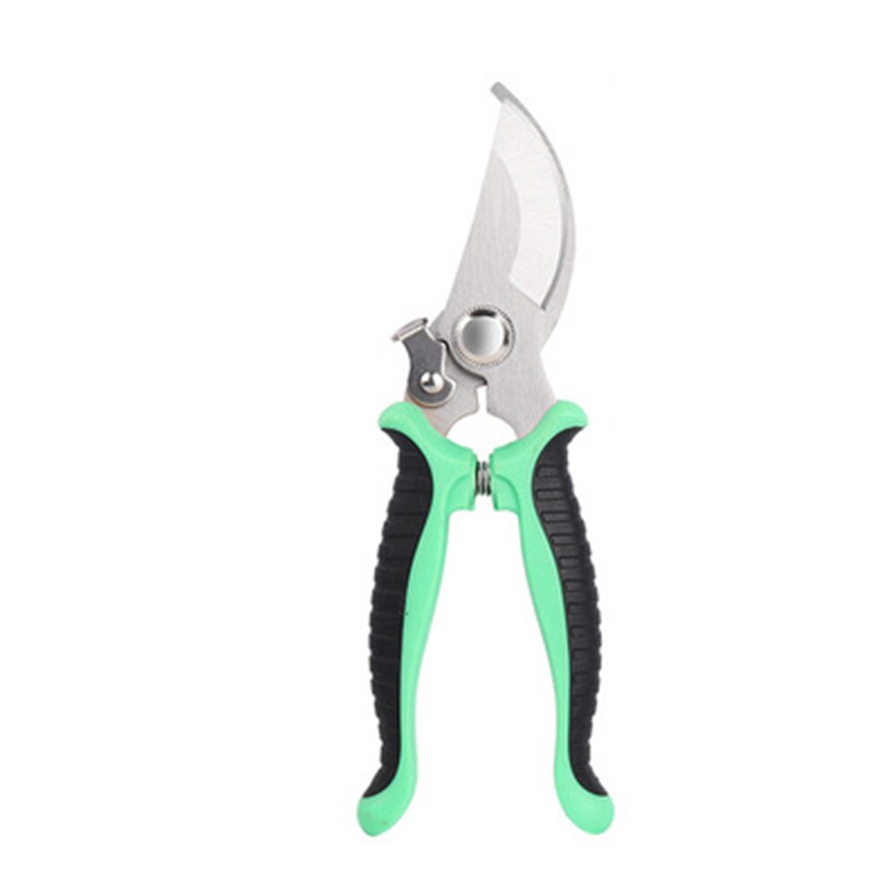 Pruner Garden Scissors Shear Sharp Bypass Pruning Shears Tree Cutter Trimmers Secateurs Hand Gardening Pruning Tool: Green