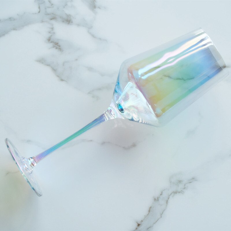Coupe de vin en verre arc-en-ciel | Coupe de champagne, gobelets de Cocktail, verres de vin pour boire du vin pour mariage, home Bar hôtels verres
