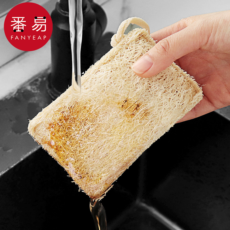 Loofah A1-Vatdoek Afwaspot Borstel Reinigingsborstel Cup Borstel Pot Huishouden Keuken Veeg Vuil Vodden