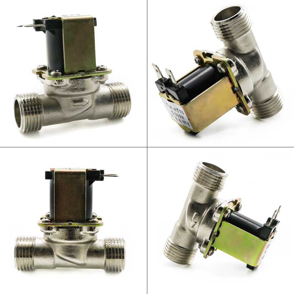 G1/2&#39;&#39; Brass electric solenoid valve N/C 12v 24v 220v G3/4&#39;&#39; Water Air Inlet Flow Switch for solar water heater valve