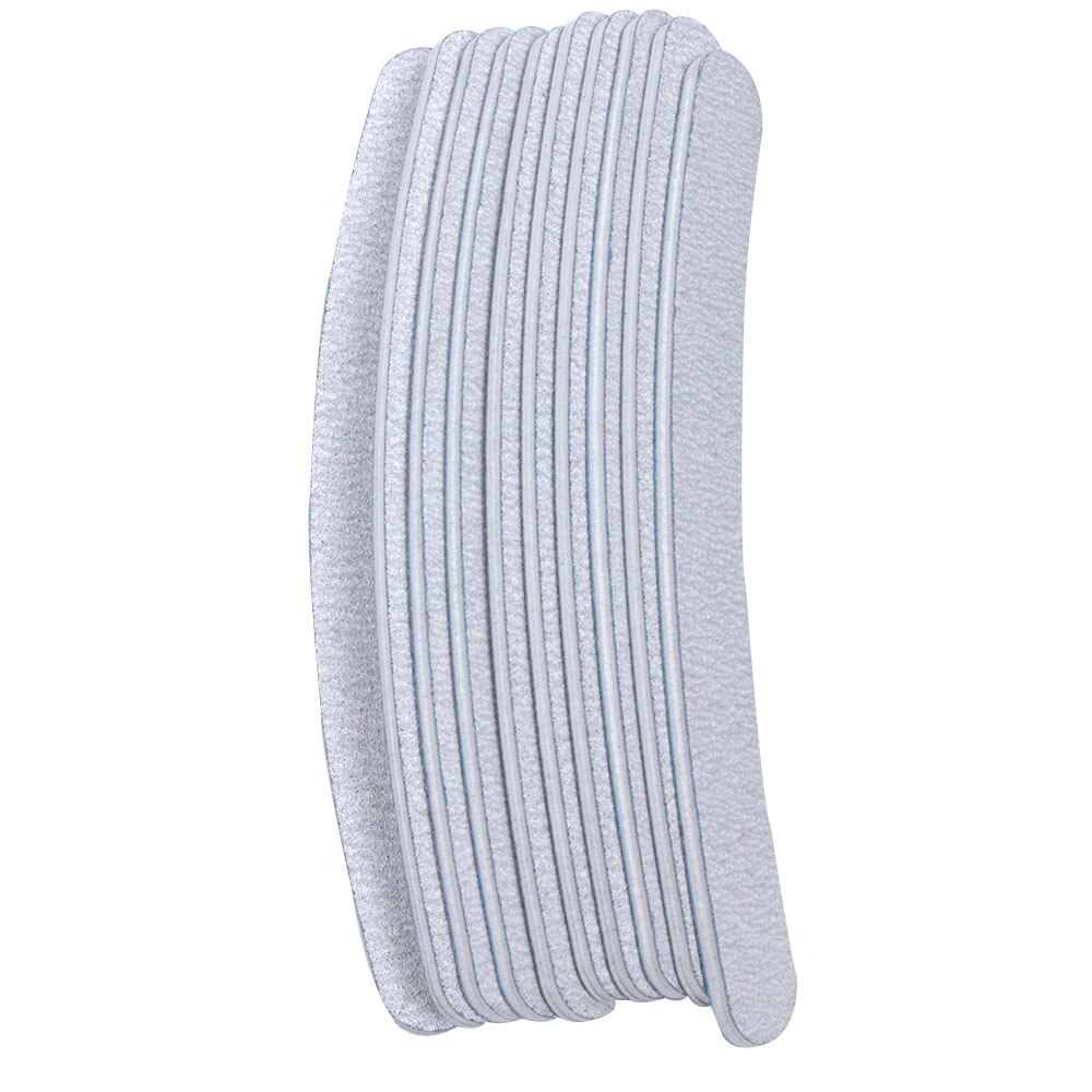 10 Pcs Nail File 100/180 Manicure Gereedschap Schuren Polish Buffer Curve Banaan Nail Art Tool Nail Polijstmachine: 10 pc