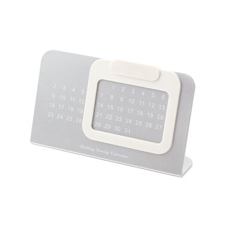 2021New Adjustable Desktop Yearly Calendar Super Unique Perpetual Calendar Desk Decoration: White