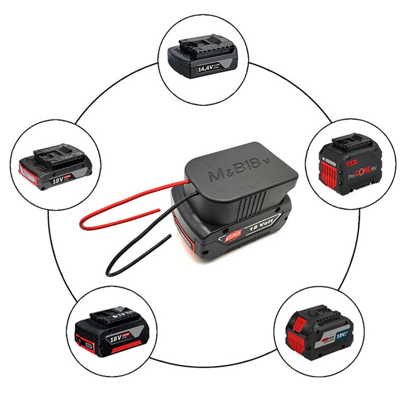 TPDL Adapter converter voor Makita 12V elektrisch gereedschap, MT18MT12 accuadapter voor 18 V BL1850 accu op 12 V Max CXT lithium-ion batterij BL1021B BL1016, voor Makita 12V accu-elektrisch