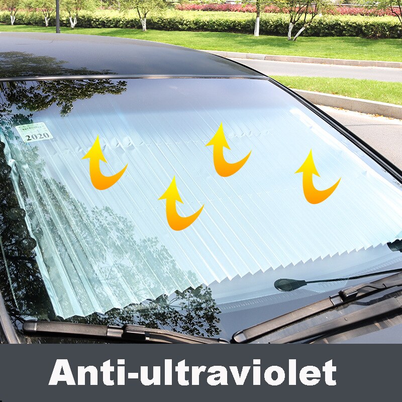 Suv vrachtwagen auto voorruit intrekbare zonneklep achterruit zonneklep blind zonneklep warmte-isolatie uv-gordijn 46/65/70cm