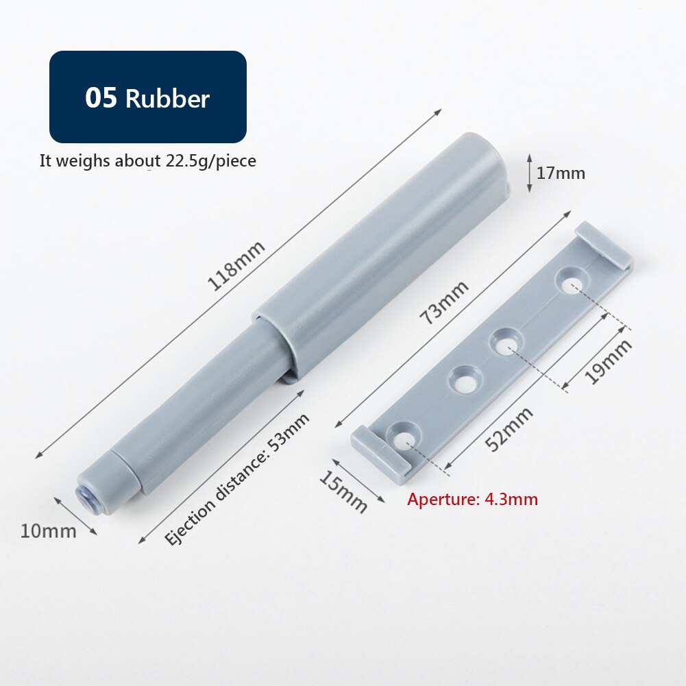 Magnetic Cabinet Catches Cabinet Latch Push to Open Cupboard Drawer Door Touch Stop Damper Buffer Pull Push Invisible: 05