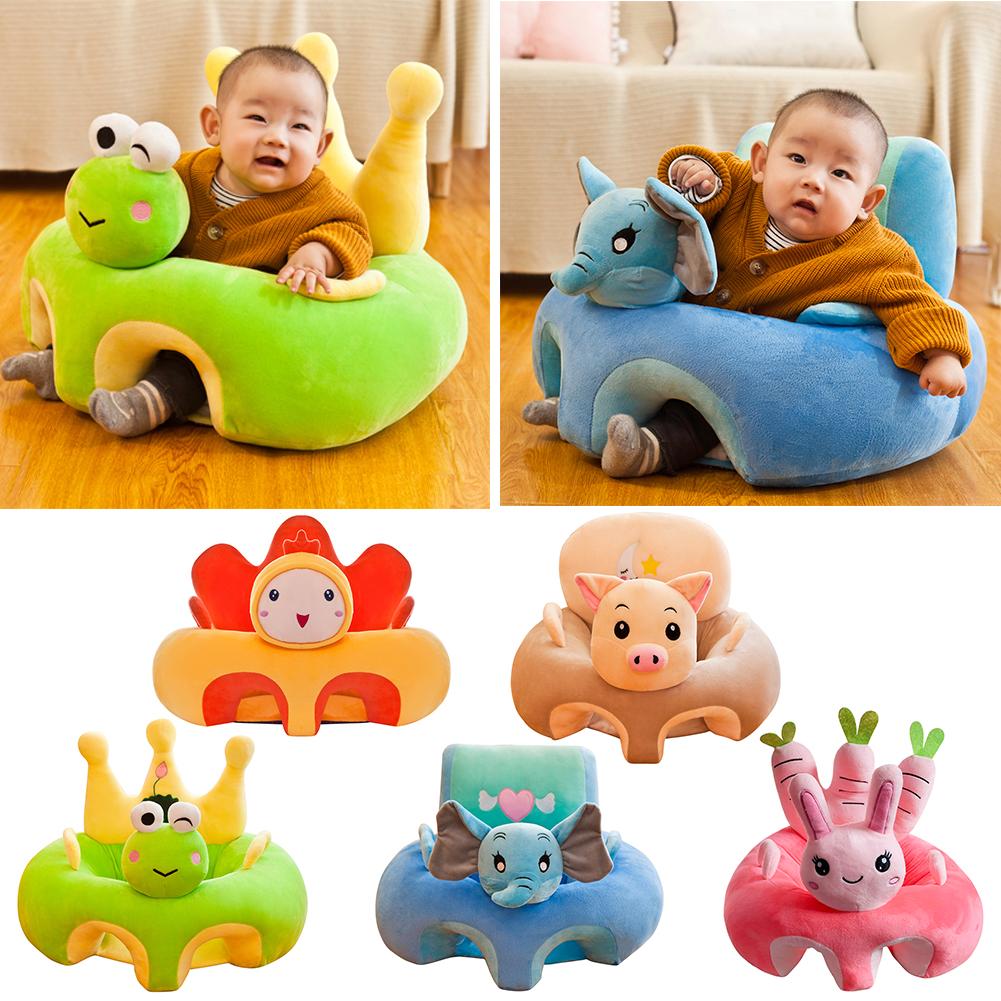 , bonito sofá para bebé, con animales para sentarse, asiento para bebé, sofá, silla lavable, piel cómoda, amigable con el cristal, súper suave