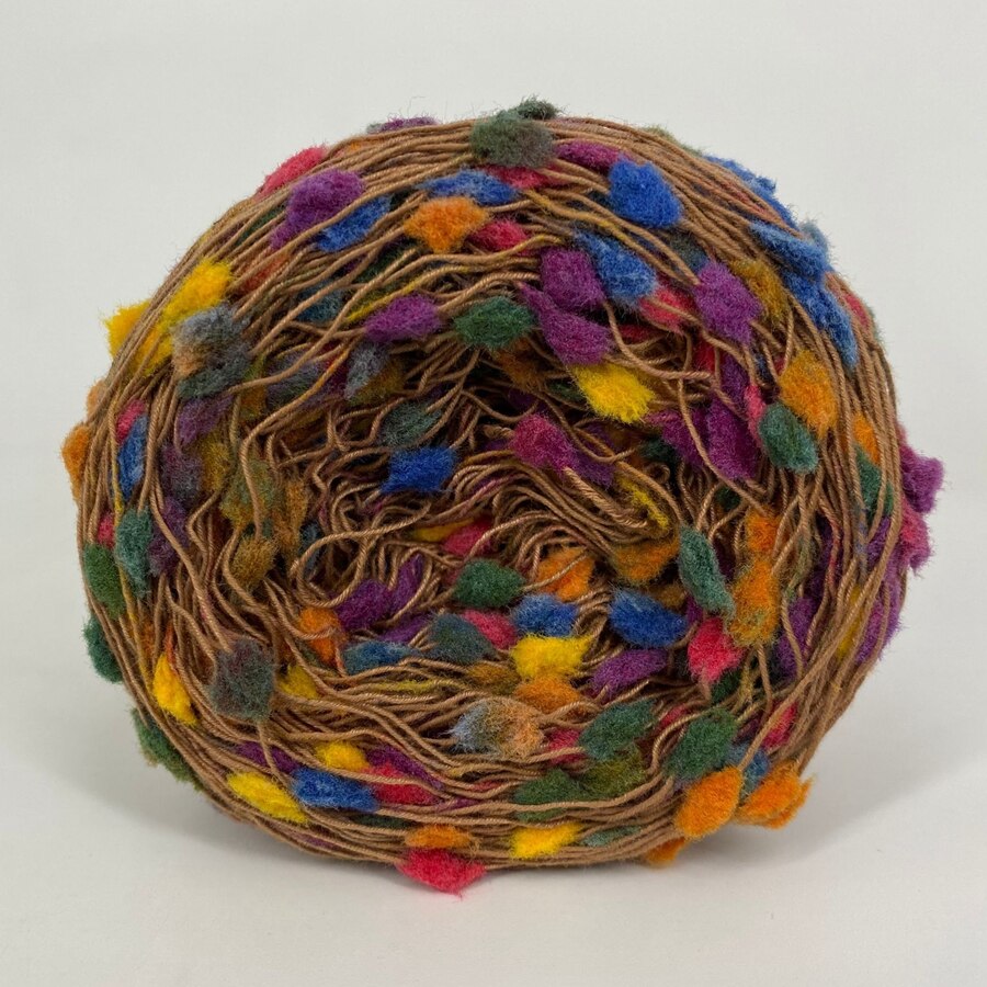 Japan Trendy Multi-color Fancy Knot Yarn 50 G Anti-pilling Polyester Blend Handknitting Yarn for Hand Crocheting Scarf Sweater: L004