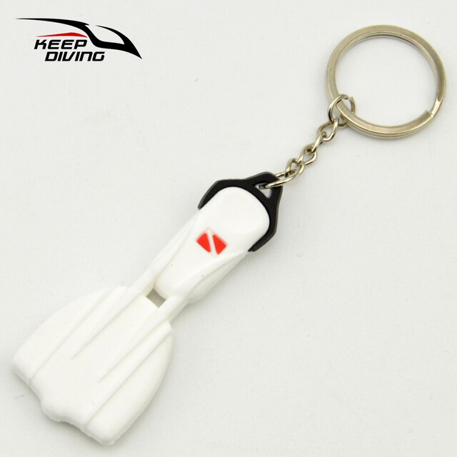 Mini Scuba Flipper Sleutelhanger Dive Vinnen Sleutelhanger Sleutelhanger Houder Sleutelhanger Hanger Ornamenten Ow Aow Keepsake Rits Handvat