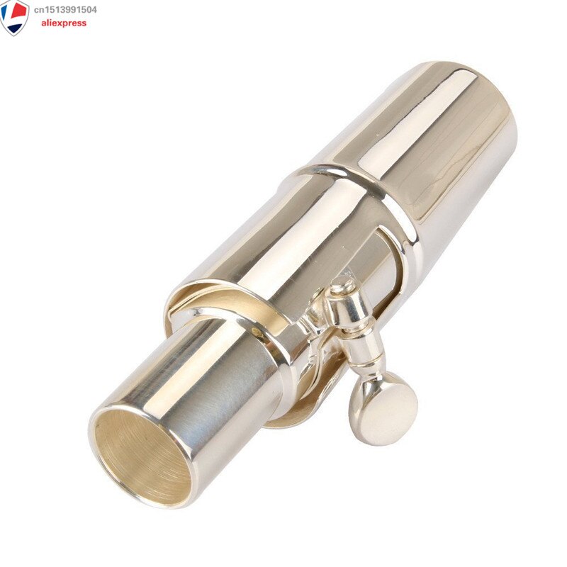 Prive Custom Altsax Mondstuk, Professionele Size 7 Vernikkeld Metalen Eb Altsaxofoon Mondstuk Met Cap + Ligatuur