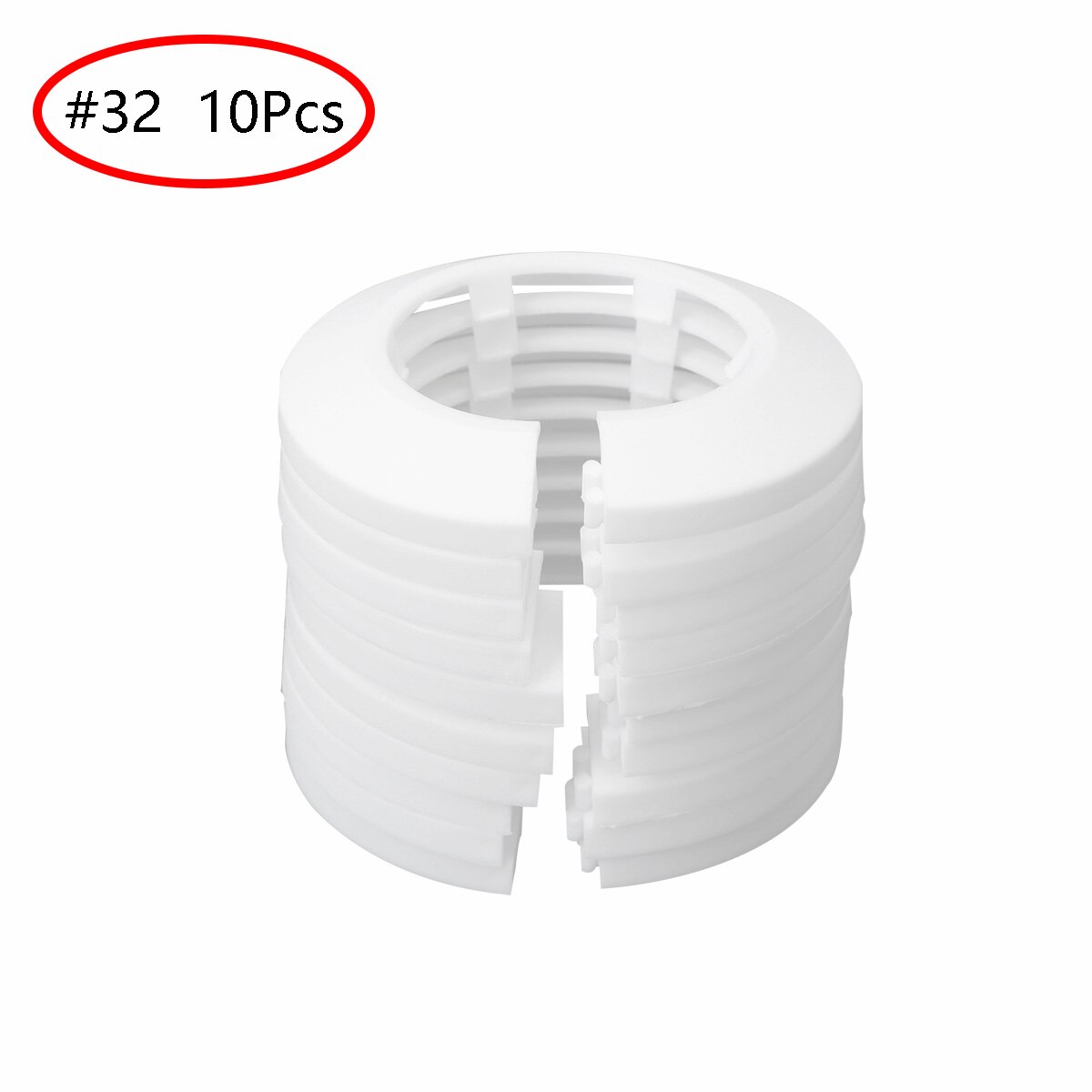 5/10 Water Pipe Decorations Snap On Plastic Radiator Escutcheon Drain Line Collar Cover Bathroom Kitchen Faucet Angle Valve Caps