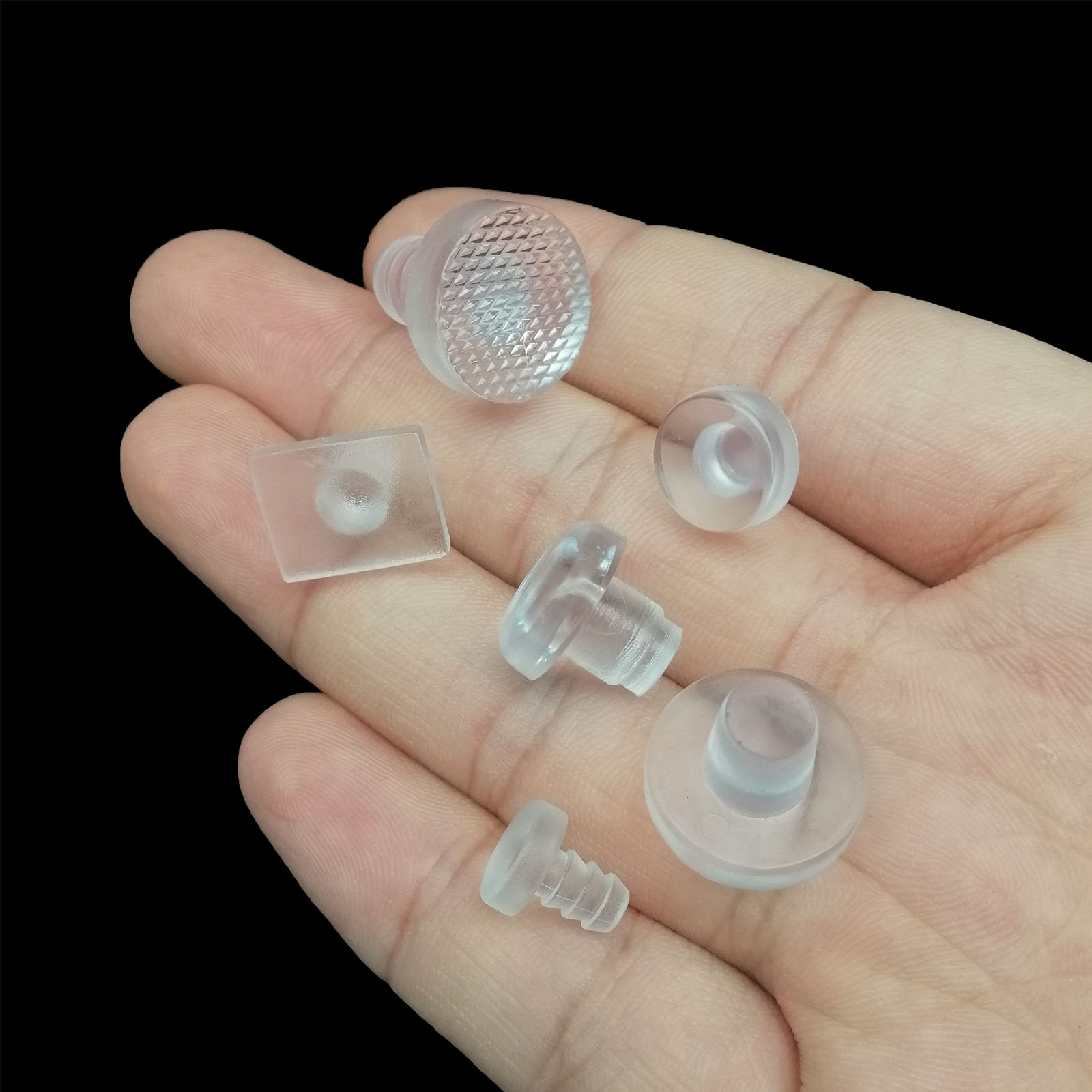 24 Stück weiche, klare, transparente Gummi-Embedded-Möbel, Tisch, Stuhl, Beinfüße, unten, Gleitpad, Bodenschutz, stoßfest