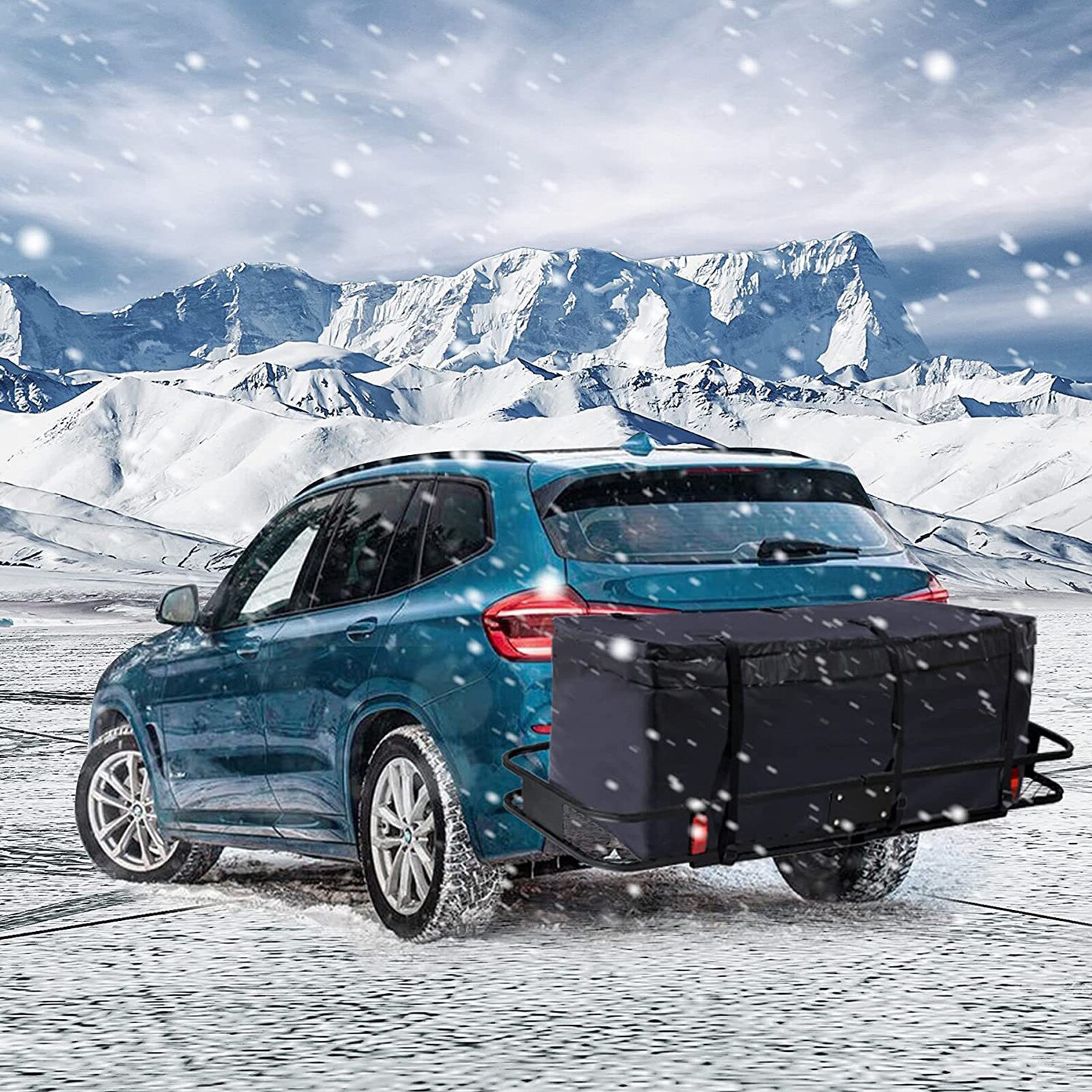 Large Capacity Rooftop Cargo Luggage Carrier Black Storage Bag Travel For SUV Amiable 120x51x51cm Waterproof Car Roof Duffel Bag