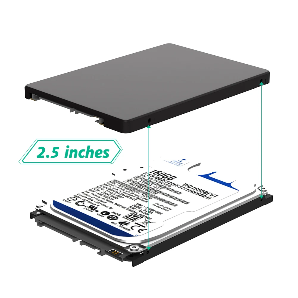 mSATA/M2 SSD naar SATA Converter Adapterkaart M.2 2,5 inch SSD Adapter Converter Board voor PC Laptop 2230 2242 2260 2280