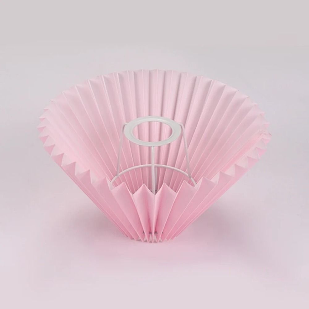 Pantalla plisada de tela para decoración de techo, cubierta de lámpara de mesa lavable moderna, cubierta de tela para candelabro Retro DIY, sala de estar y comedor