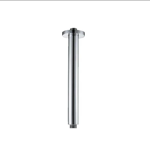 40cm firkantet kobber brusersæt til brusehovedholder vægmonteret forkromet bruserstang i badeværelset: Lysegrå
