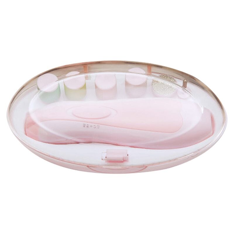 Arquivo do prego do bebê elétrica aparador de unhas manicure conjunto com cortador de unhas, luz led e 10 cabeças de moagem: Default Title