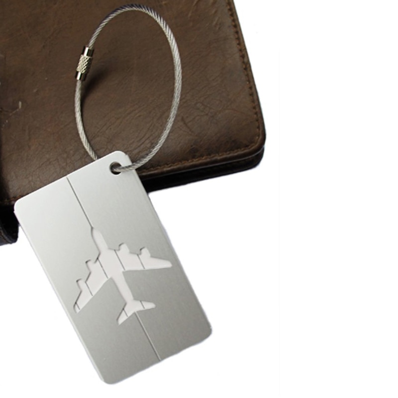 Aluminium bagasjemerker koffert etikett navn adresse id bag bagasje tag reise