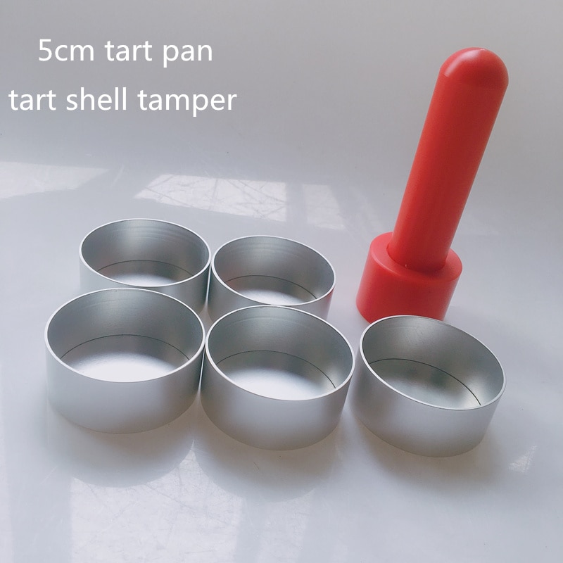 5 stks/pak 5cm pop-out base Franse pie pan tart pan mini trate pan met plastic Deeg Taart shell Sabotage